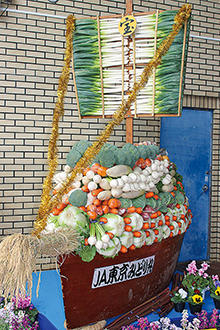 昨年の昭島地区の野菜宝船