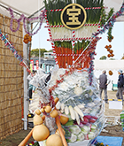 令和7年度立川市農業祭で展示された野菜の宝船の写真